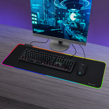 bonelk mx-831r rgb gaming mouse mat 800x300, usb (black)